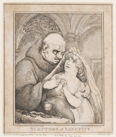 A szentség tünetei, 1800. február 28., 1800. február 28. alkotó: Thomas Rowlandson