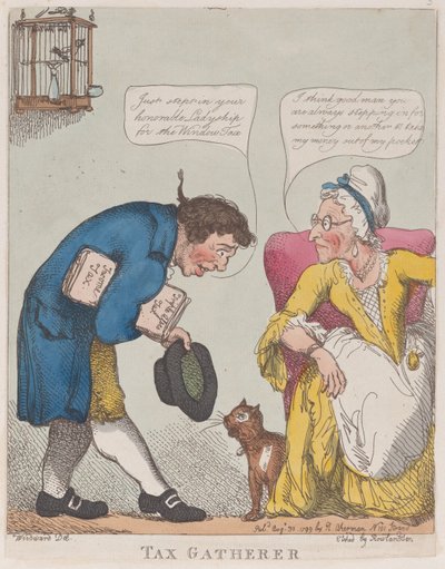 Adószedő, 1799. augusztus 30., 1799. augusztus 30. alkotó: Thomas Rowlandson