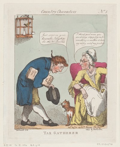 Adószedő, 1799. augusztus 30., 1799. augusztus 30. alkotó: Thomas Rowlandson