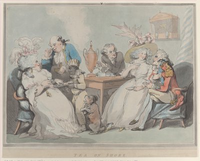 Tea a parton, 1785-94., 1785-94. alkotó: Thomas Rowlandson