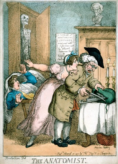 Az anatómus, 1811 alkotó: Thomas Rowlandson