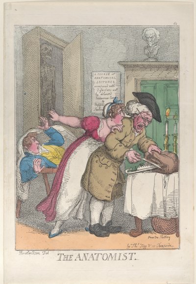 Az anatómus, 1811. március 12., 1811. március 12. alkotó: Thomas Rowlandson