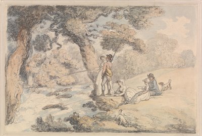 A horgászcsapat alkotó: Thomas Rowlandson