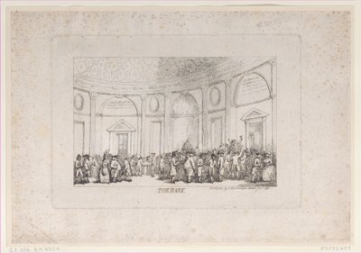A Bank 1792. januári újbóli kiadása, 1792. januári újrakiadása. alkotó: Thomas Rowlandson