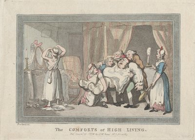 The Comforts of High Living, 1794. december 16., 1794. december 16. alkotó: Thomas Rowlandson