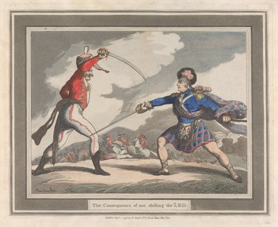A láb át nem helyezésének következménye alkotó: Thomas Rowlandson