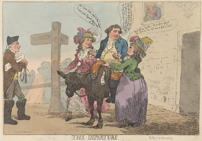 Az indulás alkotó: Thomas Rowlandson