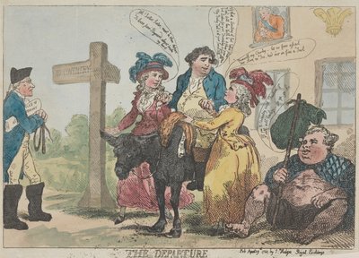 Az indulás alkotó: Thomas Rowlandson