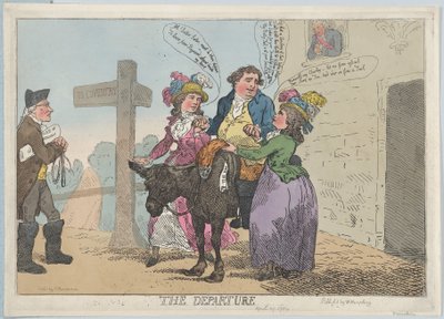 Az Indulás, 1784. április 29., 1784. április 29. alkotó: Thomas Rowlandson