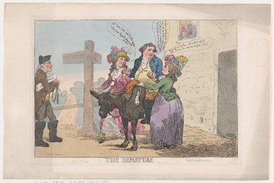 Az Indulás, 1784. április 29., 1784. április 29. alkotó: Thomas Rowlandson