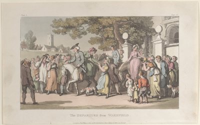The Departure from Wakefield, from The Vicar of Wakefield, 1817. május 1., május 1., 1817. május 1. alkotó: Thomas Rowlandson