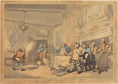 A csalódott ínyencek alkotó: Thomas Rowlandson