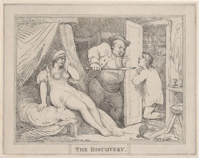 A felfedezés, 1809. január, 1809. január. alkotó: Thomas Rowlandson