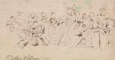 Gordon hercegnő veresége alkotó: Thomas Rowlandson