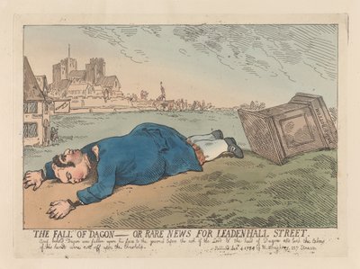 Dagon bukása, avagy Ritka hírek a Leadenhall Streetről alkotó: Thomas Rowlandson