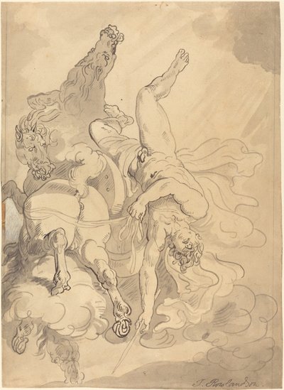 Phaeton bukása alkotó: Thomas Rowlandson
