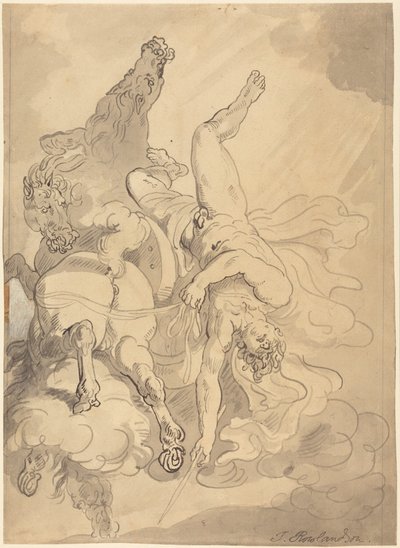 Phaeton bukása alkotó: Thomas Rowlandson