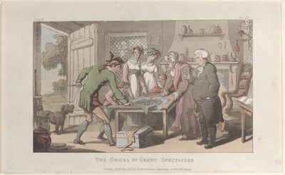 The Gross of Green Spectacles, The Vicar of Wakefield, 1817. május, 1817. május. alkotó: Thomas Rowlandson