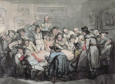 Veszélyes szoba (akvarell) alkotó: Thomas Rowlandson