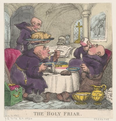 A szent barát, 1807. május 6., 1807. május 6. alkotó: Thomas Rowlandson
