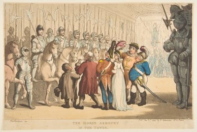 A lófegyvertár a toronyban, 1800. január 1. alkotó: Thomas Rowlandson