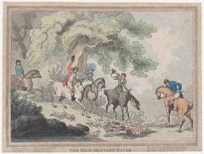A vadász a Versenypálya életéből, avagy A nagyérdemű versenyző, 1789. július 20., 1789. július 20. alkotó: Thomas Rowlandson
