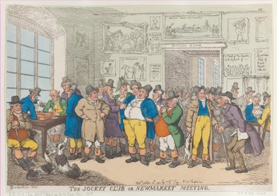A Jockey Club vagy Newmarket Meeting, 1811. október 10., 1811. október 10. alkotó: Thomas Rowlandson