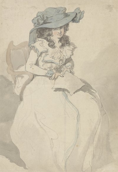 A szerelmes levél, 1790 körül (toll, tinta és akvarell papíron) alkotó: Thomas Rowlandson