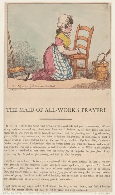 A Mindenmunka Leányzójának imája!!, 1801. július 25., 1801. július 25. alkotó: Thomas Rowlandson