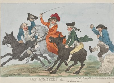 A miniszter segge – Lásd a helynévtárat – november 11. alkotó: Thomas Rowlandson