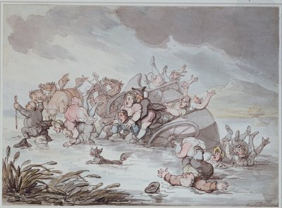 A szerencsétlenség, 1806 alkotó: Thomas Rowlandson