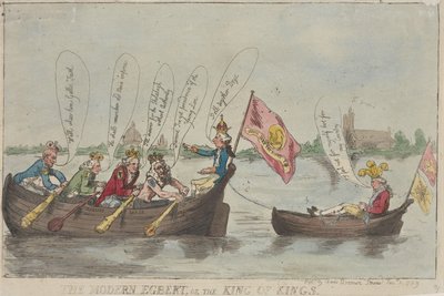 A modern Egbert, avagy a királyok királya alkotó: Thomas Rowlandson