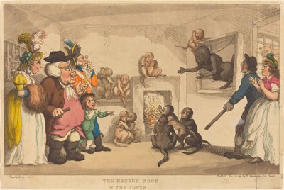 A majom szoba a toronyban alkotó: Thomas Rowlandson