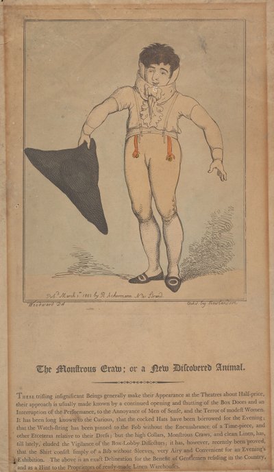 A szörnyű csúszómászó; avagy egy újonnan felfedezett állat alkotó: Thomas Rowlandson