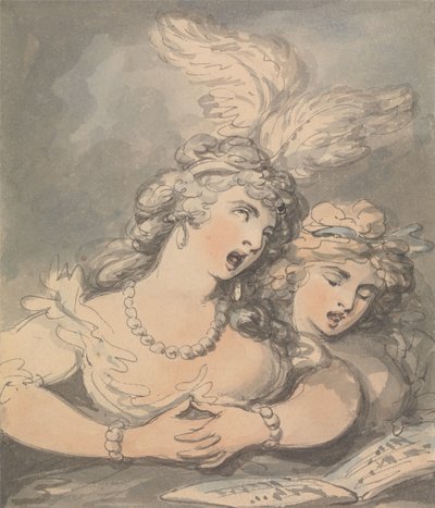 Az operaénekesek alkotó: Thomas Rowlandson