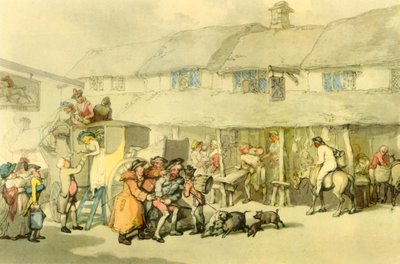 "The Post House", 1800, 1942. alkotó: Thomas Rowlandson