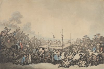 A díjért folyó küzdelem alkotó: Thomas Rowlandson