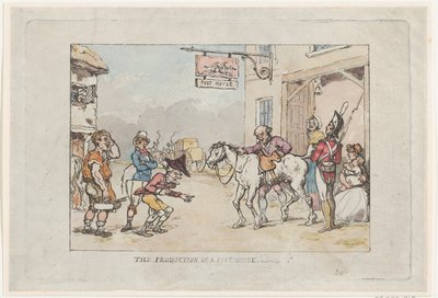 Postaház gyártása, 1808., 1808. alkotó: Thomas Rowlandson
