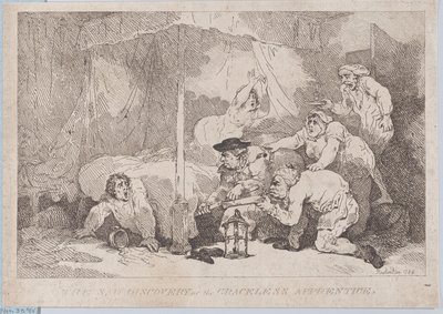 A kegyetlen tanonc szomorú felfedezése, 1785. november 30., 1785. november 30. alkotó: Thomas Rowlandson