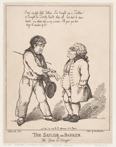 A tengerész és bankár, avagy a cég veszélyben, 1799. október 28., 1799. október 28. alkotó: Thomas Rowlandson