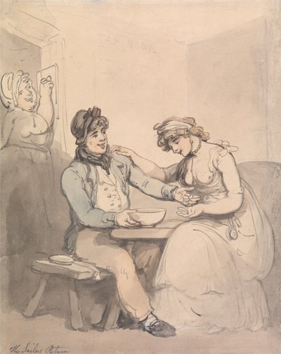 A tengerész visszatérése alkotó: Thomas Rowlandson