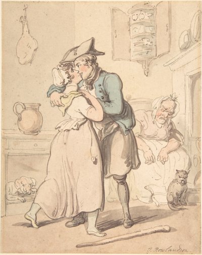 A tengerész visszatérése az aktív szolgálatból alkotó: Thomas Rowlandson