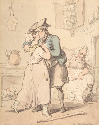 A tengerész visszatérése az aktív szolgálatból, 1780-1827. alkotó: Thomas Rowlandson