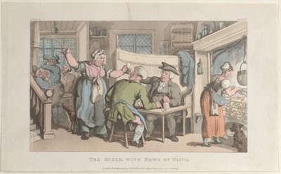 The Cold, News of Olivia, The Vicar of Wakefield, 1817. május 1., 1817. május 1. alkotó: Thomas Rowlandson