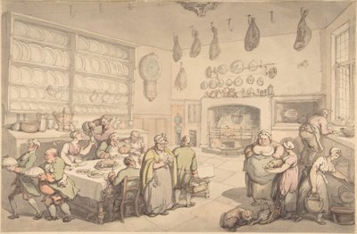 A földesúr konyhája alkotó: Thomas Rowlandson