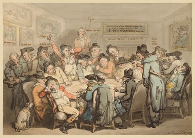 Az előfizetői klub terme alkotó: Thomas Rowlandson