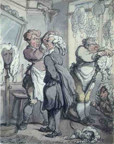 "A három legvastagabb blokkja" alkotó: Thomas Rowlandson