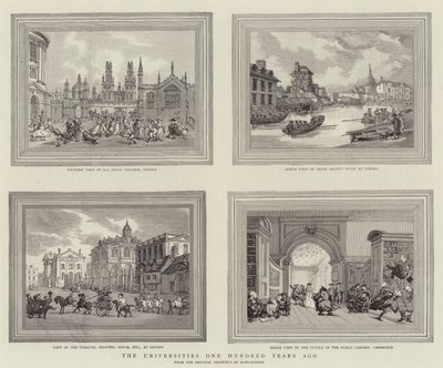 Az egyetemek száz évvel ezelőtt alkotó: Thomas Rowlandson
