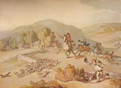 A faluvadászat, 1800, 1922 alkotó: Thomas Rowlandson