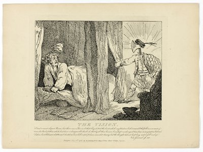 A látomás, Boswell Hebridák körútja című művéből alkotó: Thomas Rowlandson